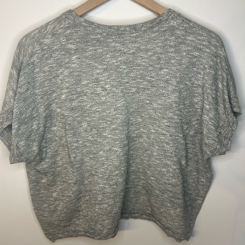 Madewell Women’s V Neck Paulson Sweater Tee in Marled Storm, Size Medium - Picture 9 of 11